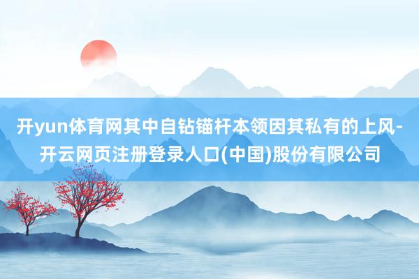 开yun体育网其中自钻锚杆本领因其私有的上风-开云网页注册登录人口(中国)股份有限公司